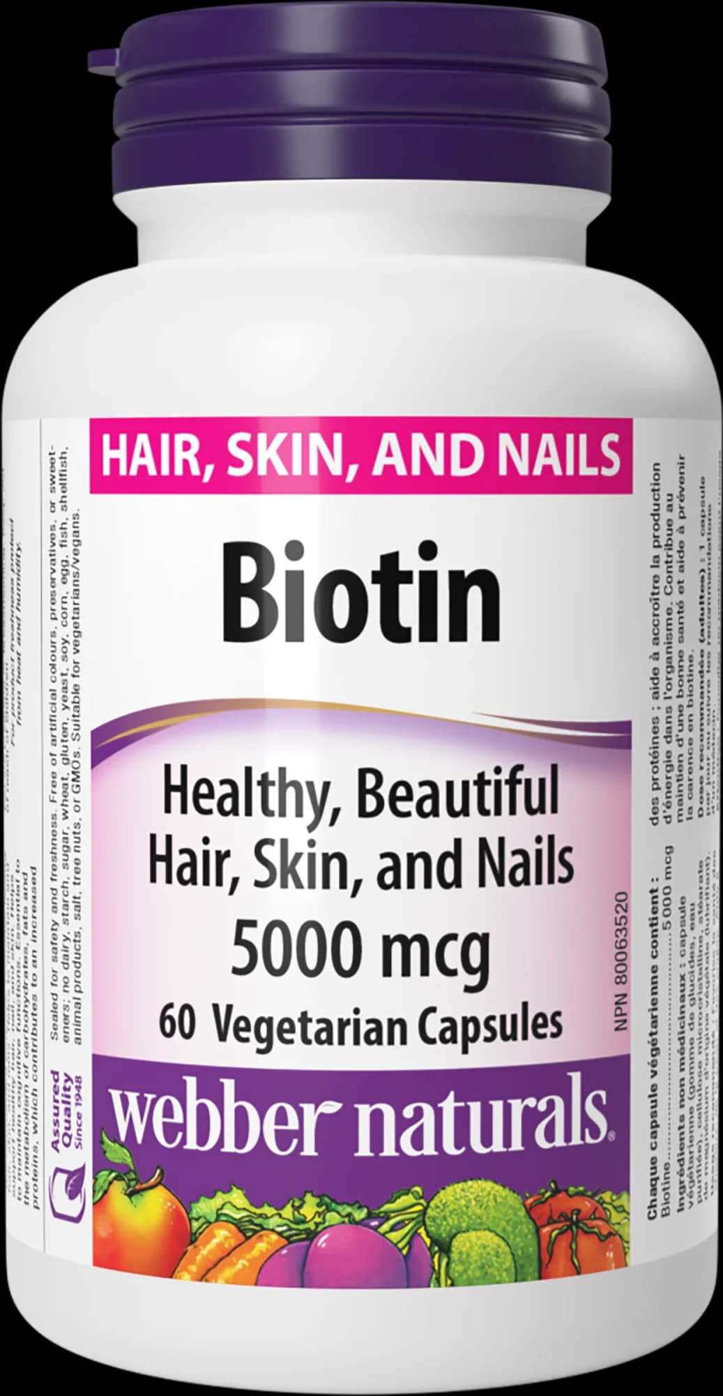 Biotin 5000mcg – obrázok 2