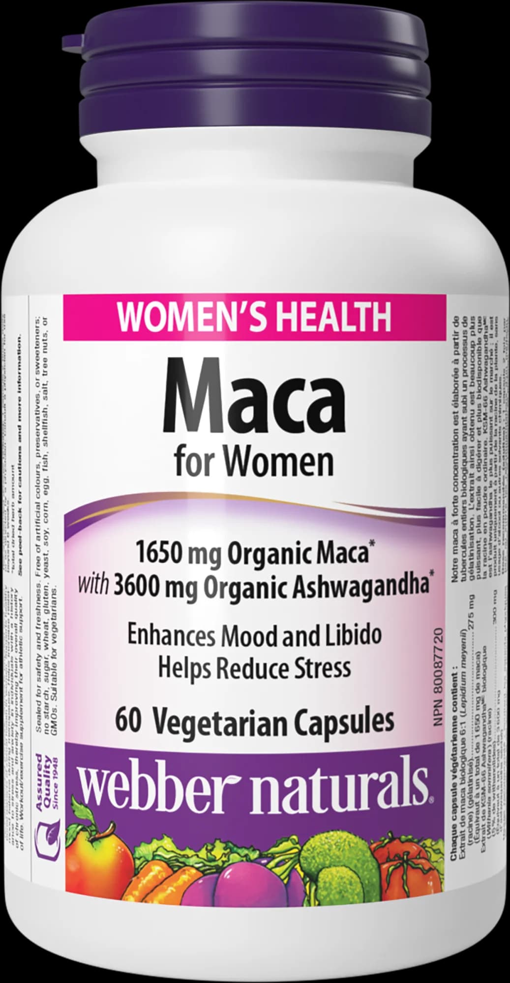 Maca pre ženy 1650mg + Ashwagandha – obrázok 2