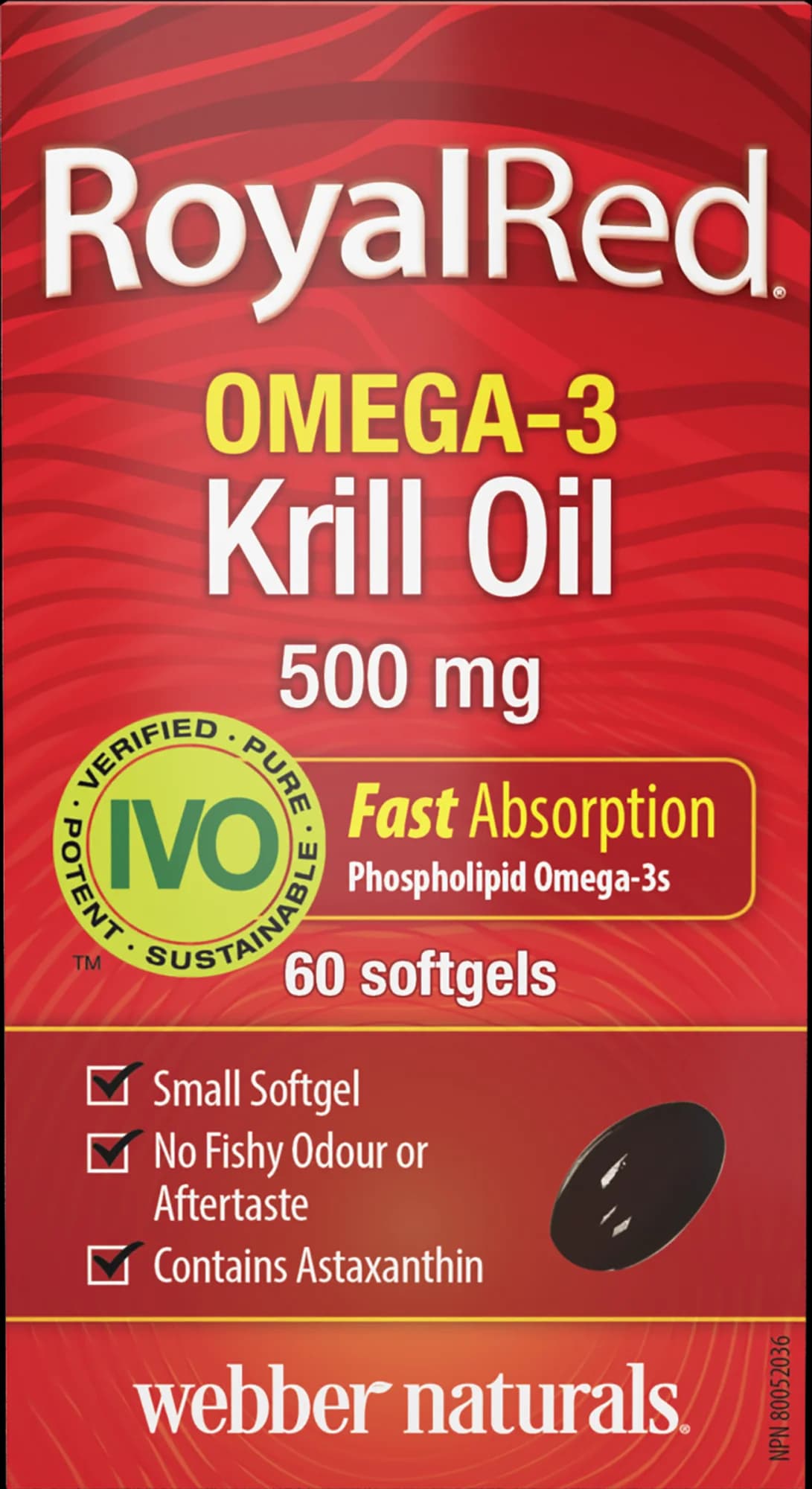 Omega-3 RoyalRed Krill Olej 500mg – obrázok 2